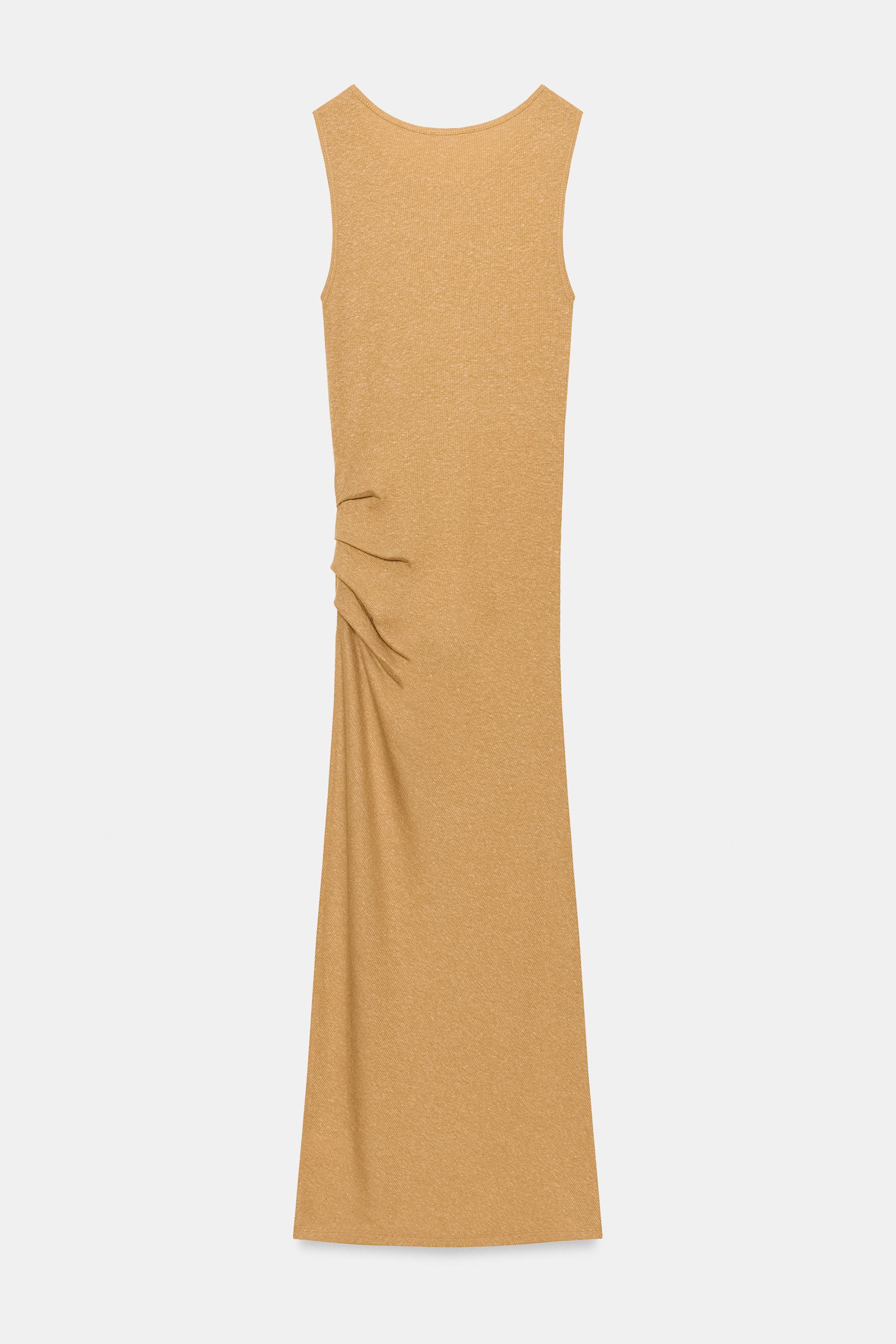 ROBE MI-LONGUE DRAPÉE